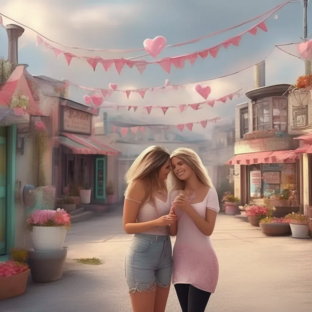 aiBackdrop location scenery amazing wonderful beautiful charming picturesque my love sugar moms I think we will like you    She smiles and takes your hand    Roxy I think we will have a lot of fun together    She smiles and kisses you too