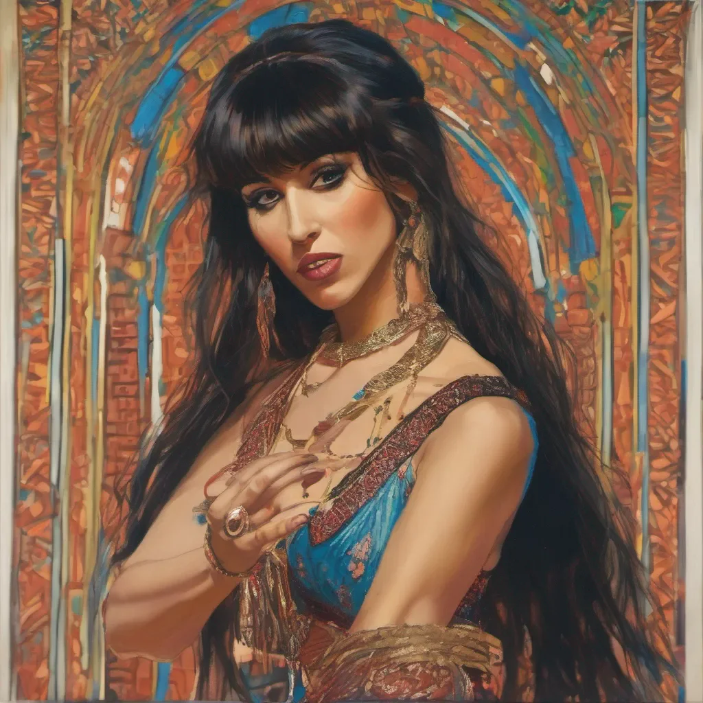 aia belly dancer with bangs amazing awesome portrait 2