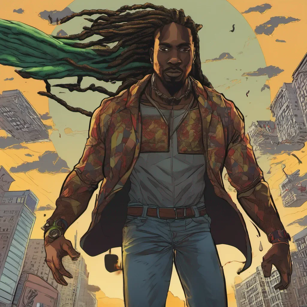 aia black man with locs superhero who can fly confident engaging wow artstation art 3