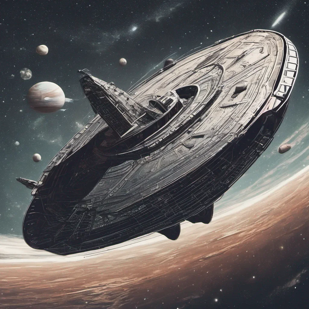 a boat flying in space confident engaging wow artstation art 3