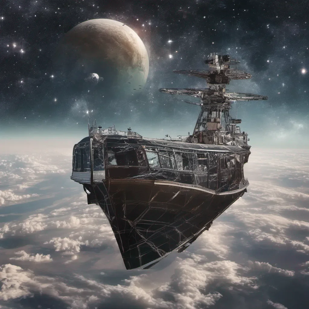 aia boat flying in space