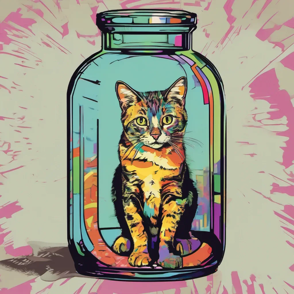 aia cat in the bottle pop art good looking trending fantastic 1
