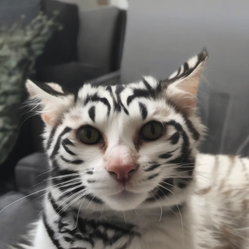 aia cat looking like a zebra  amazing awesome portrait 2