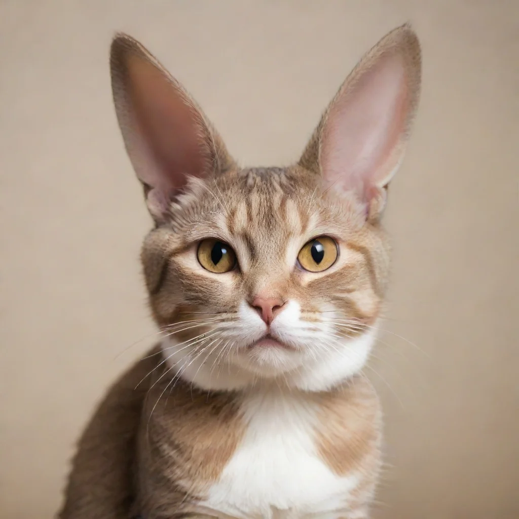 aia cat with ears and front theeth like a rabbit