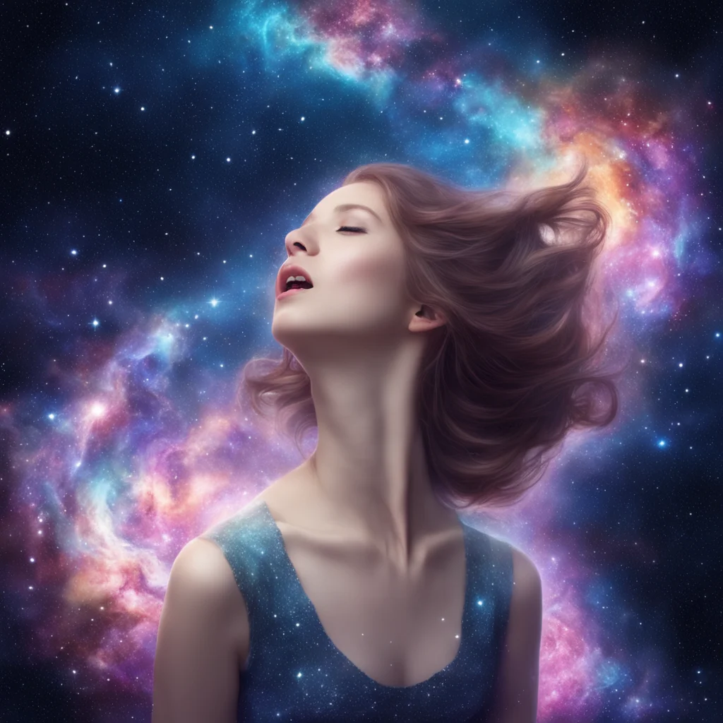 aia cosmic beautiful girl singing a stream of galaxies good looking trending fantastic 1
