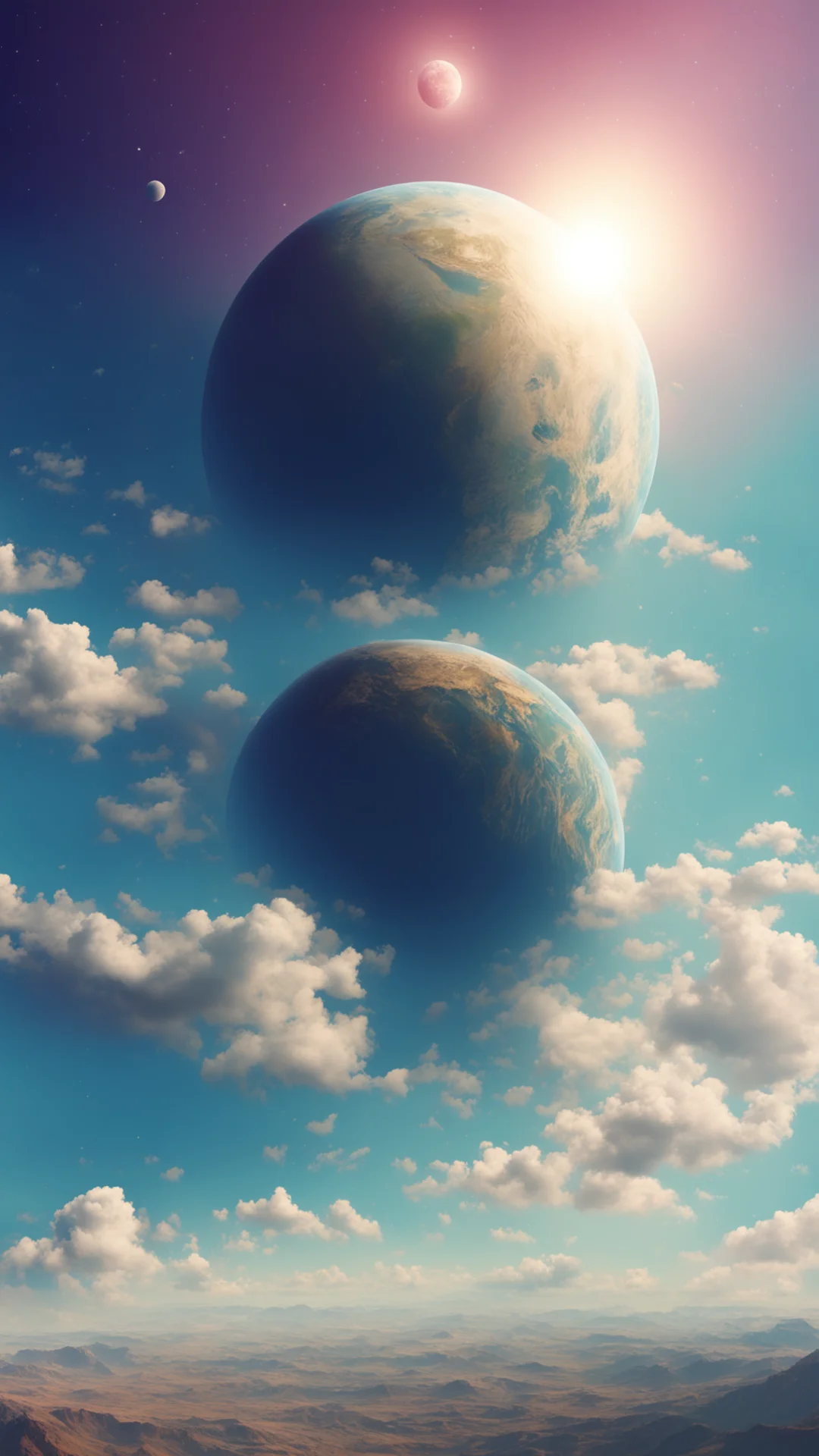 aia day sky with a big planet tall
