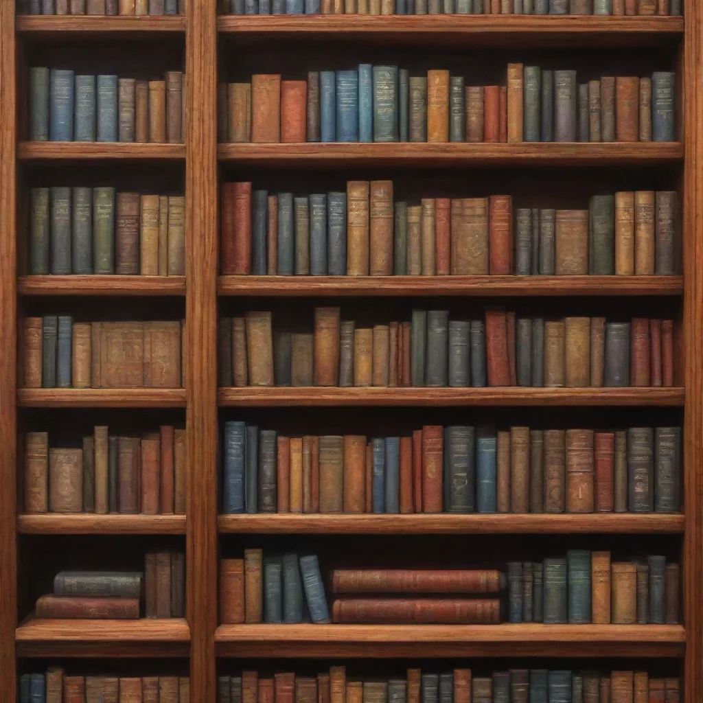 aia detailed hd art of a bookshelf