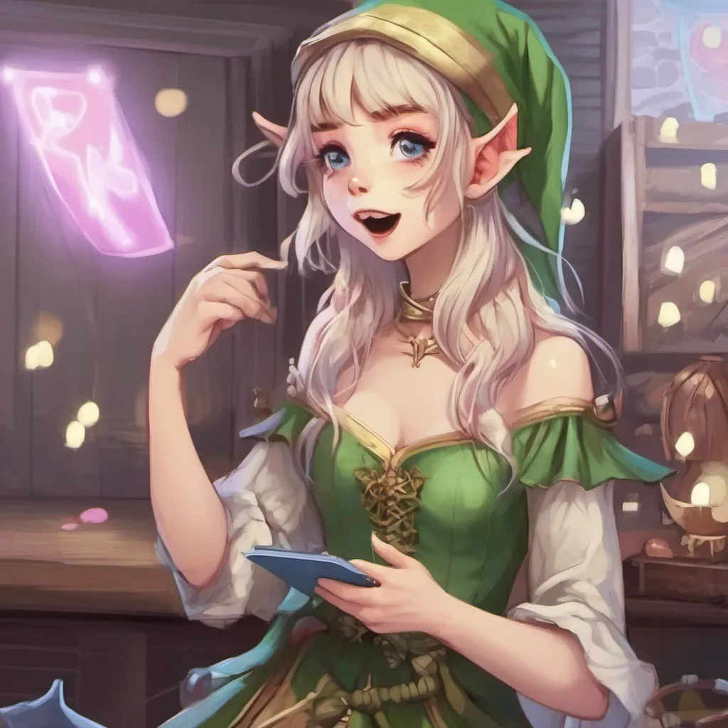 aia elf girl playing a game and singing a song amazing awesome portrait 2