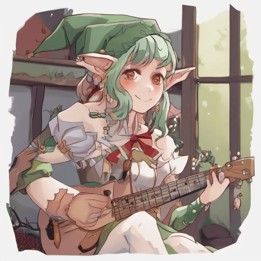 aia elf girl playing a game and singing a song confident engaging wow artstation art 3