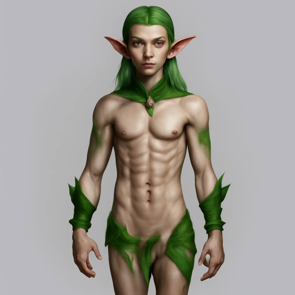 a elf with no clothing
