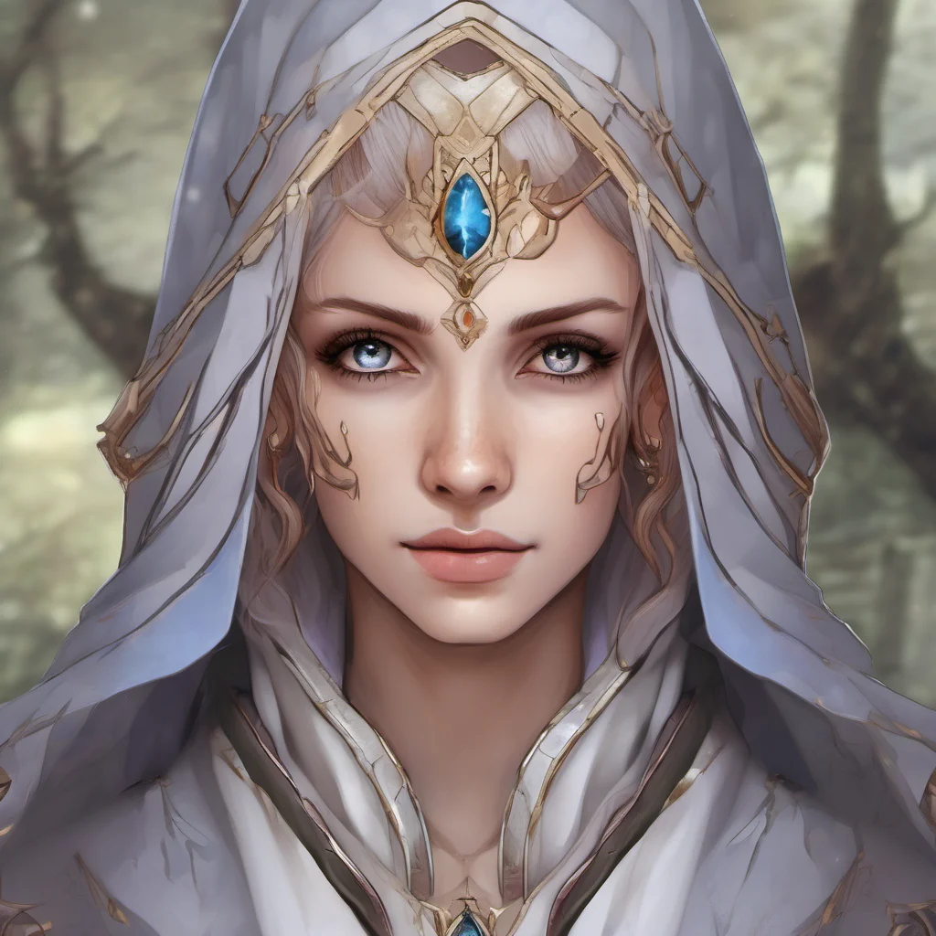aia female human mage with heterochromia
