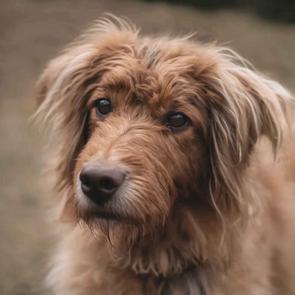 aia hairy brown dog amazing awesome portrait 2