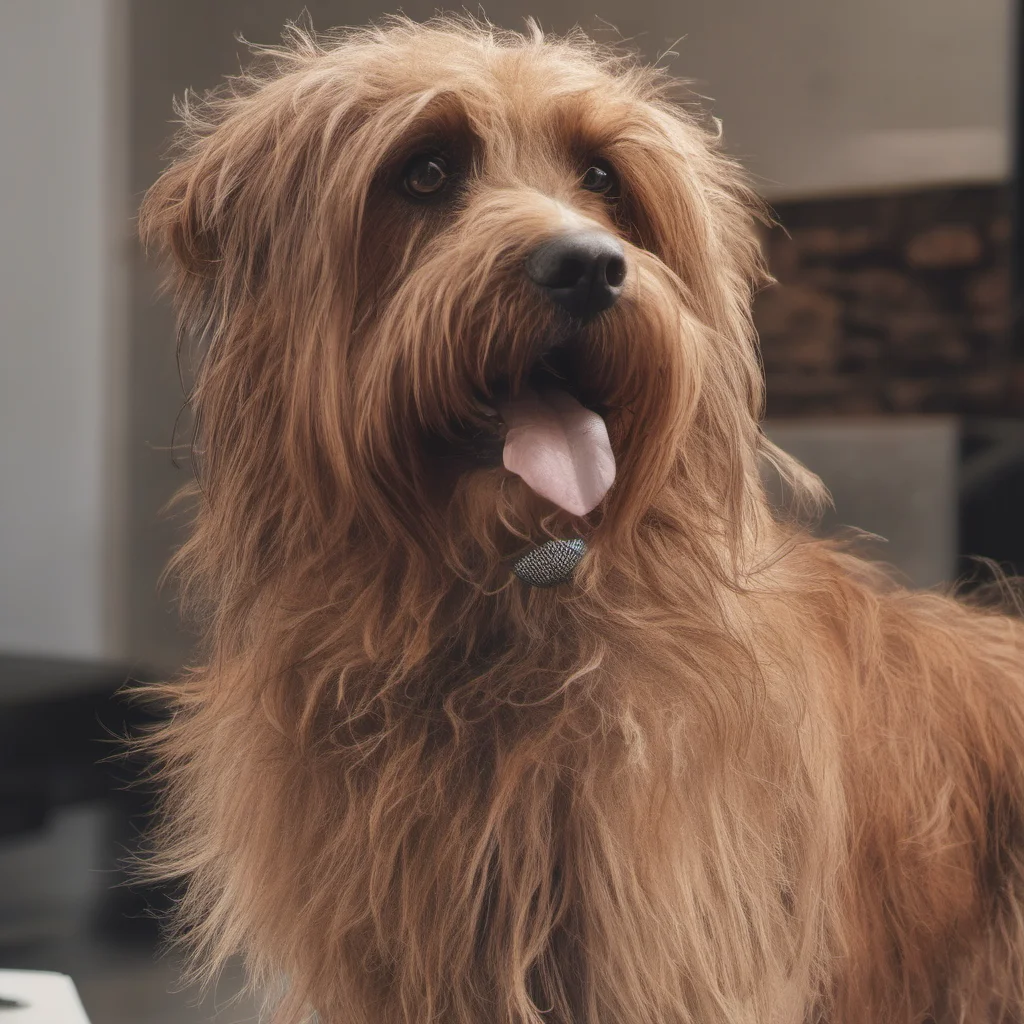 aia hairy brown dog good looking trending fantastic 1