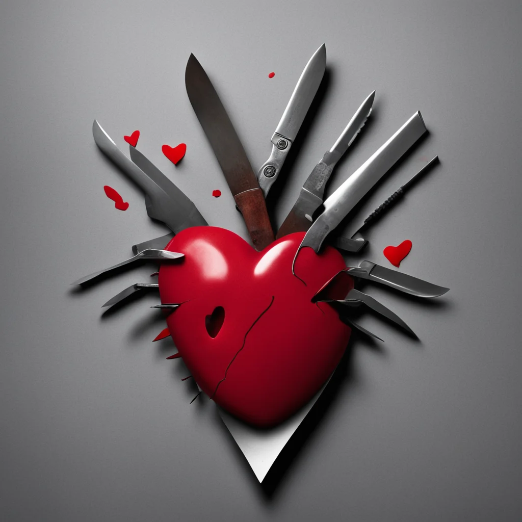 aia heart embedded with several knives confident engaging wow artstation art 3
