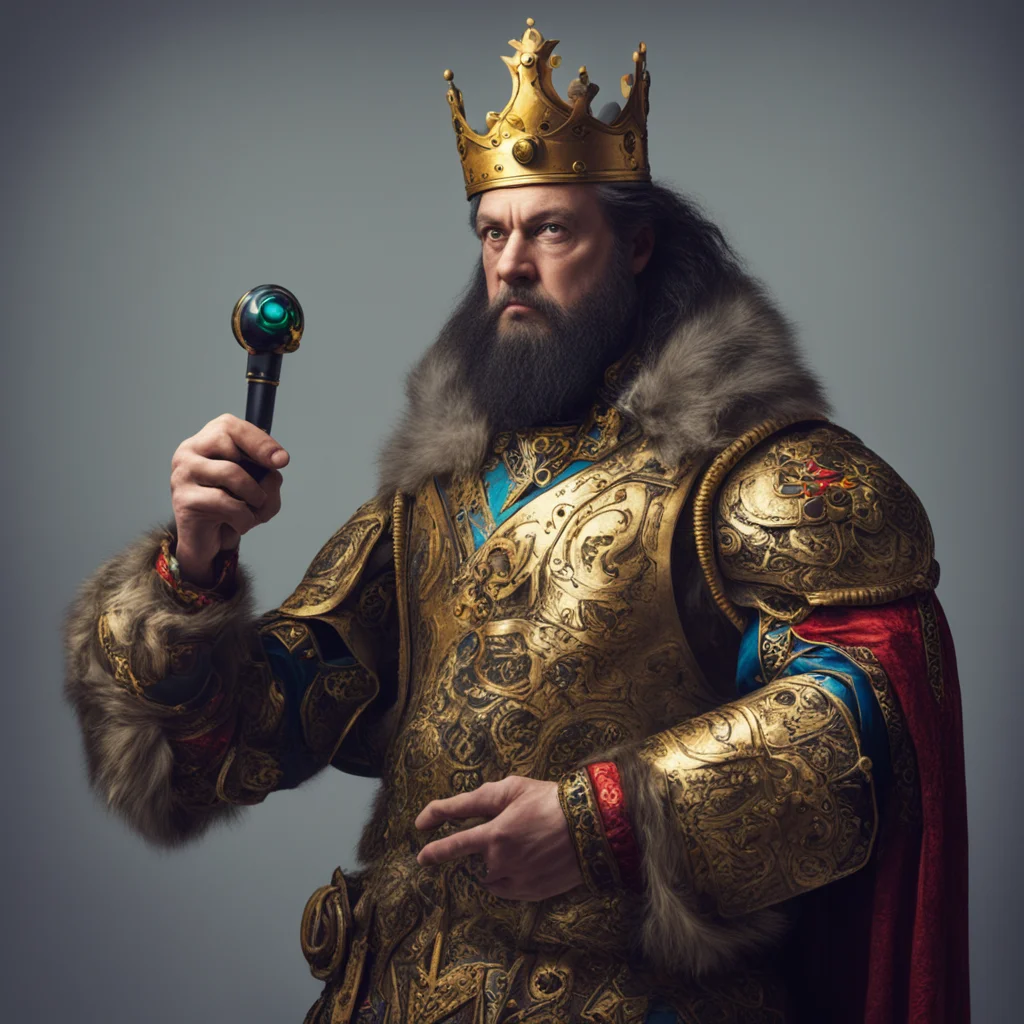 a king with a control stick amazing awesome portrait 2