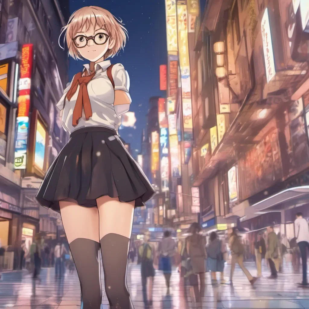 aia low camera view looking up the skirt of an adorable nerdy anime woman in an extremely short miniskirt amazing awesome portrait 2