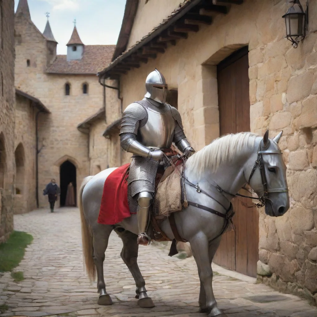 aia medieval knight on a modern holiday