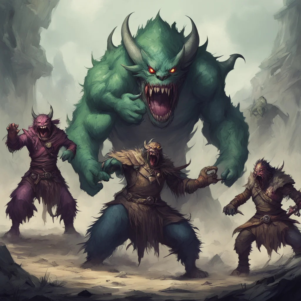 aia monster attacks party of adventurers
