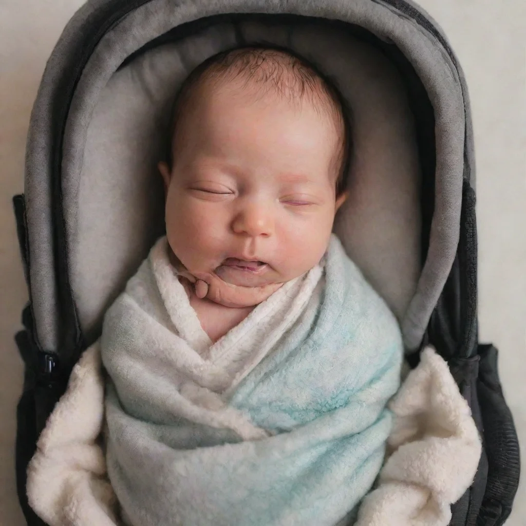 aia newborn baby inside a back pack