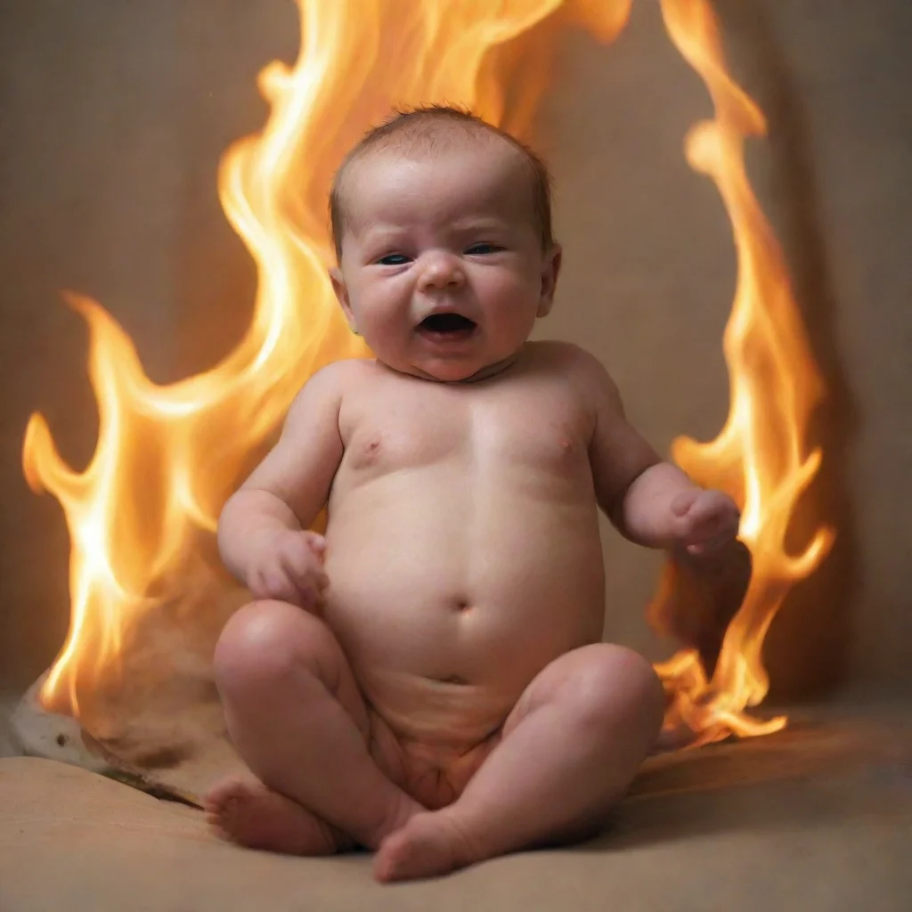a newborn baby on fire in a prison