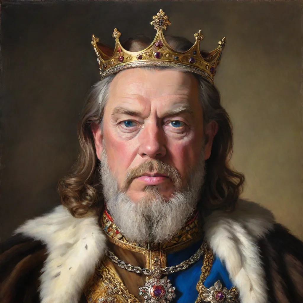 a portrait of a king