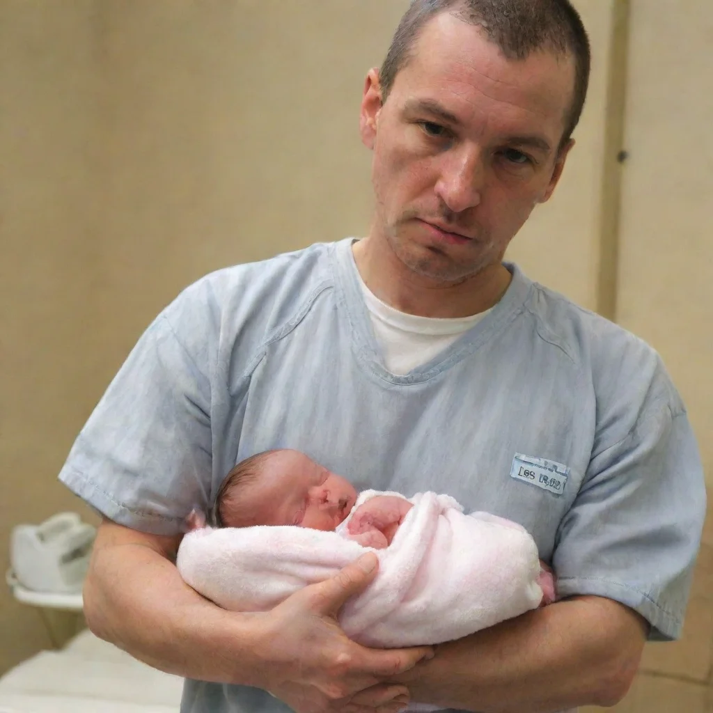 aia prisoner holding a newborn baby