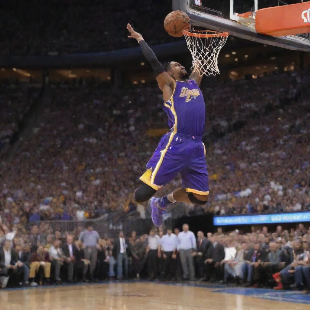 aia realistic wizard slamdunking in an nba final