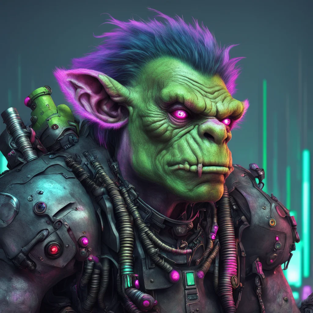 aia really ugly troll with a cyberpunk aesthetic  confident engaging wow artstation art 3