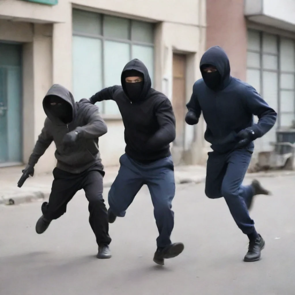 a robbery chasing on robbery