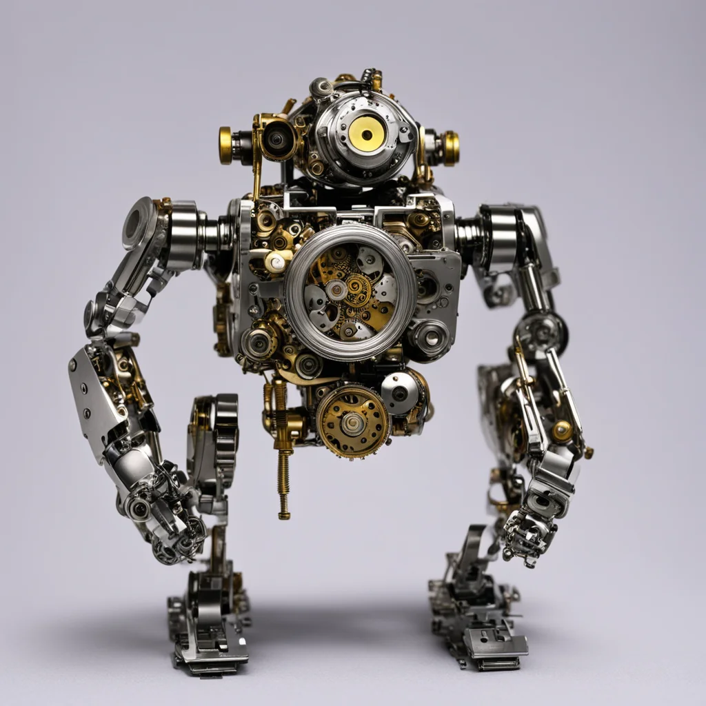 aia robot made with mechanical watch movement parts. amazing awesome portrait 2