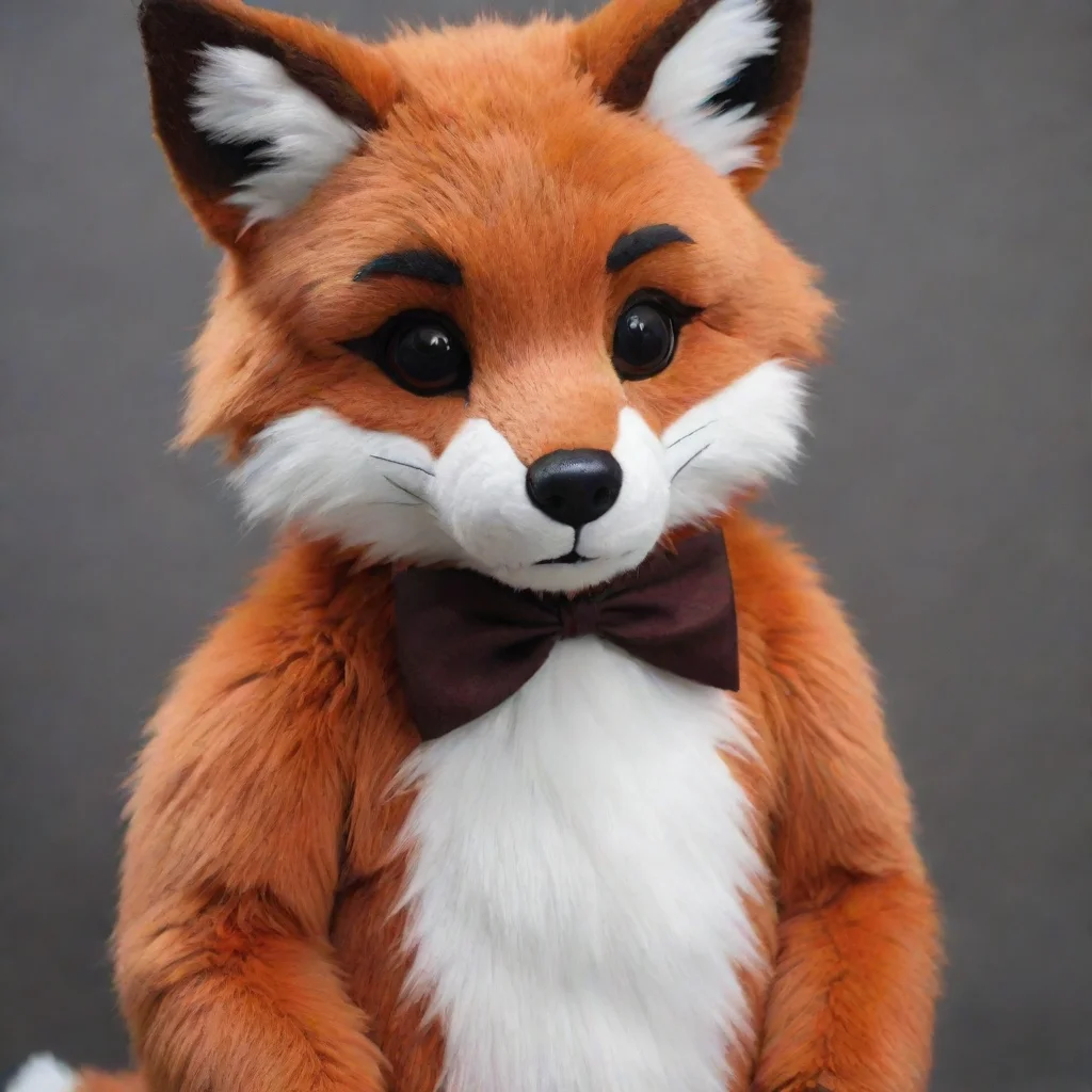 a teddy red fox fursuit