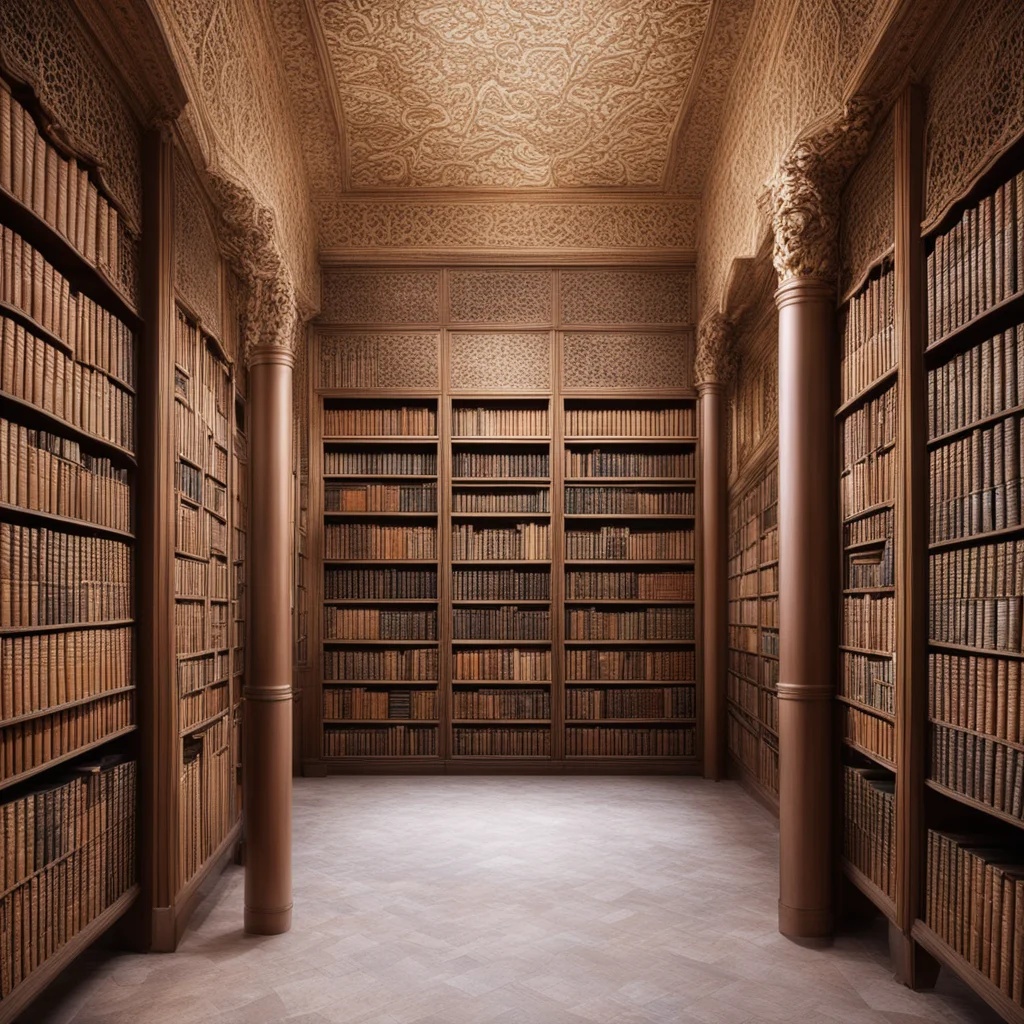 aia wide library with arabic books amazing awesome portrait 2