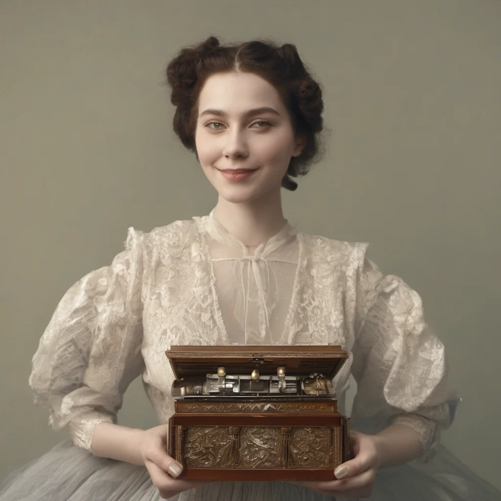 aia woman holding a music box confident engaging wow artstation art 3