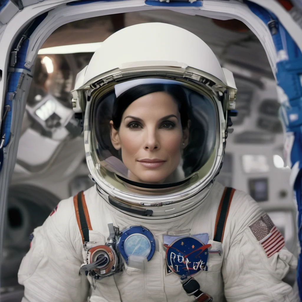 actress sandra bullock space confident engaging wow artstation art 3
