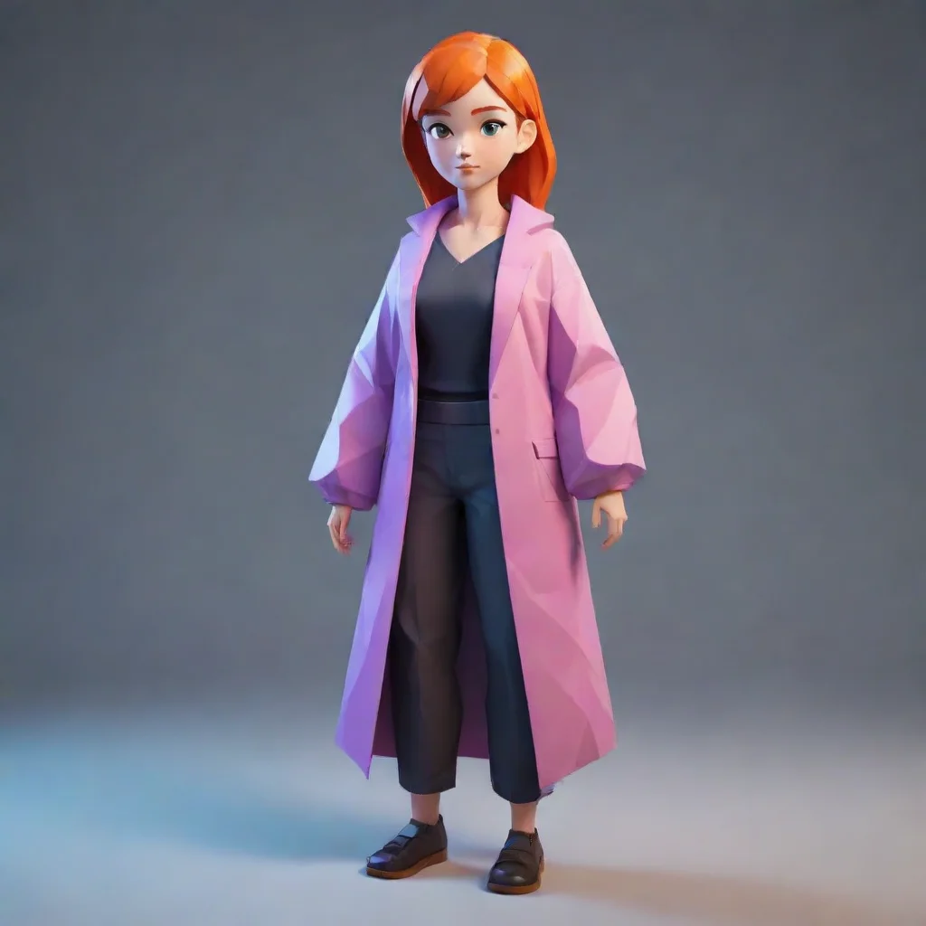 aiaesthetic character low poly