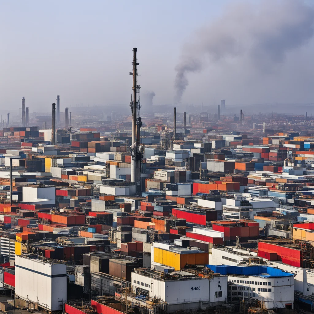 aiair pollution source in the port area and sollutions confident engaging wow artstation art 3