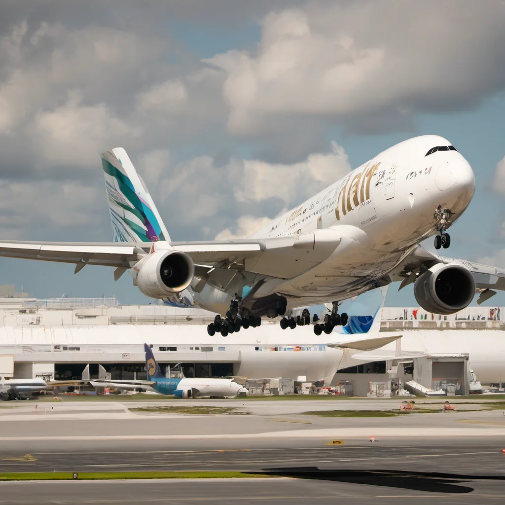 aiairbus a380 at gate in mia air8 good looking trending fantastic 1