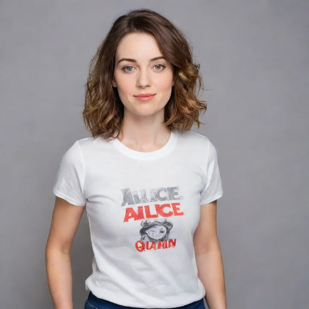 alice quinn in t shirt