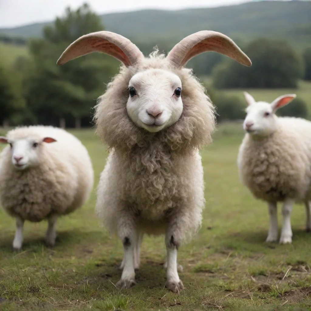 aialien anthropomorphic sheep rabbit
