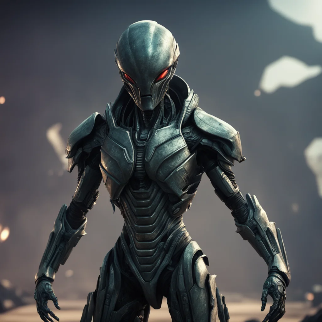 aialien warrior strong armored unreal cinematic pose confident engaging wow artstation art 3