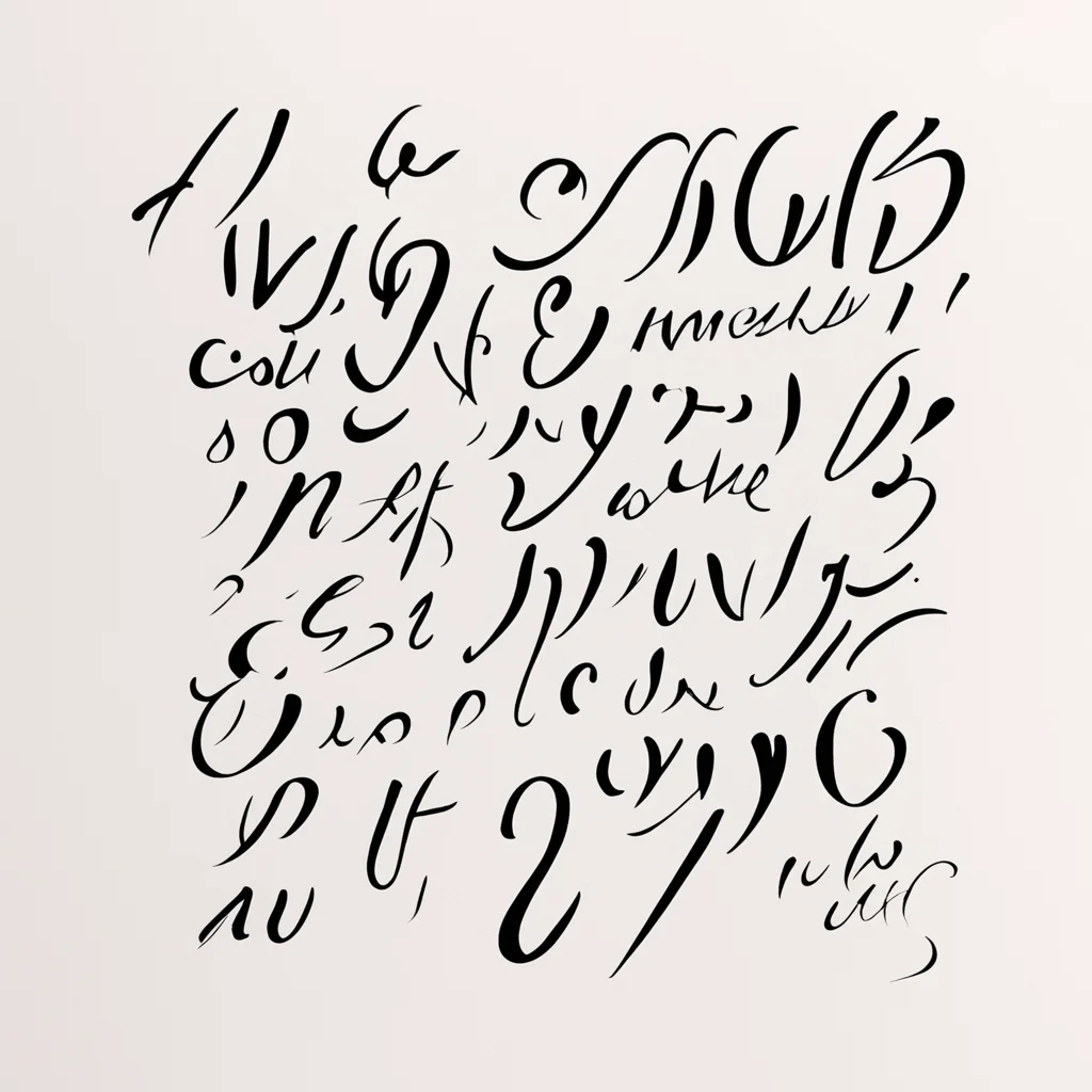 aialphabet calligraphy