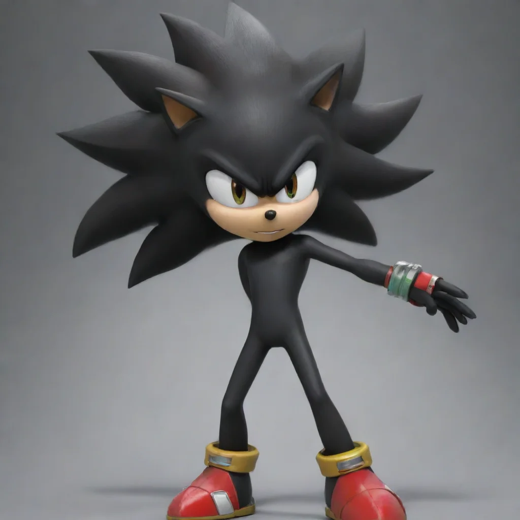 aiamazing  shadow the hedgehog ai awesome portrait 2
