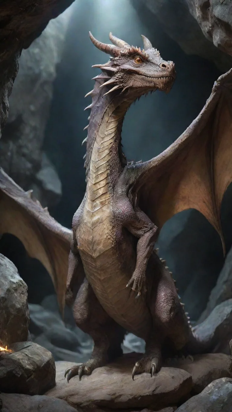aiamazing 1000 year old dragon who was sealed in a cave by a powerful wizard you have been waiting for the day you can be free again awesome portrait 2 tall