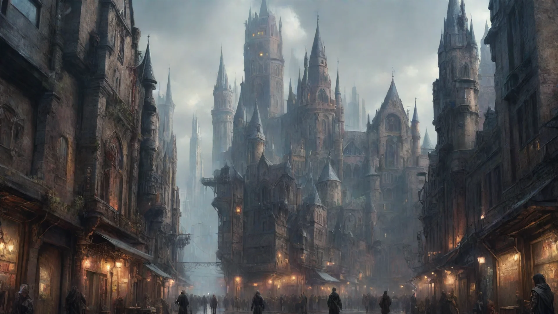 aiamazing 1920x1080 cityscape medieval cyberpunk awesome portrait 2 hdwidescreen