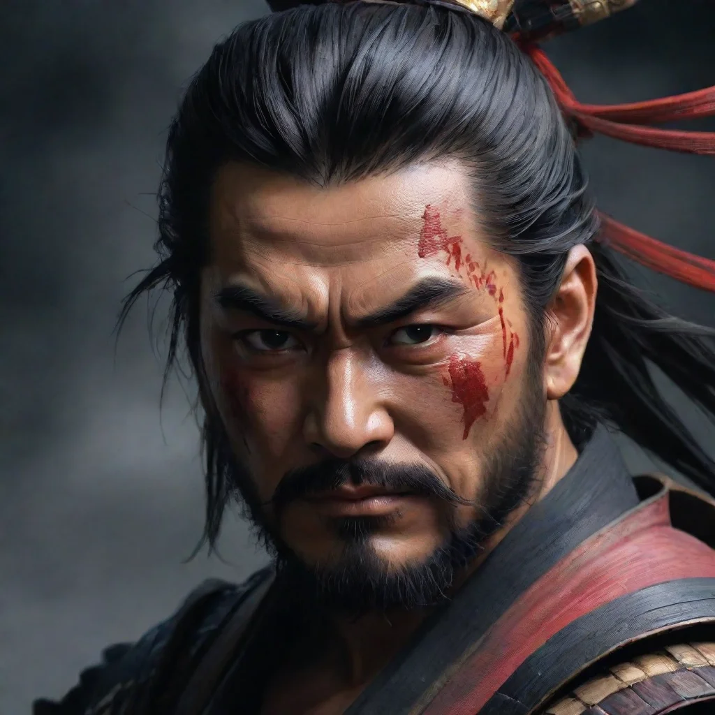 aiamazing 4k digital art wallpaper of samurai awesome portrait 2