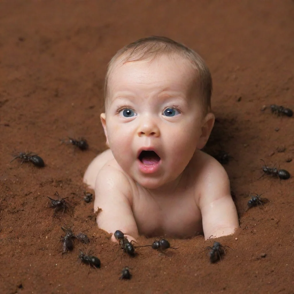 aiamazing a baby swarmed by ants awesome portrait 2