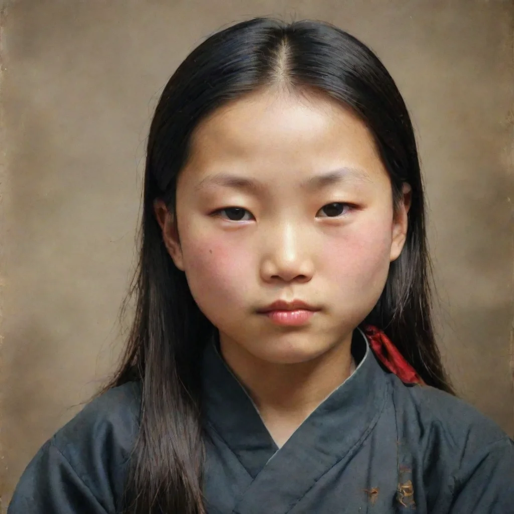 aiamazing a beautiful chinese girl aged 12 beheaded and died.closing her eyes awesome portrait 2