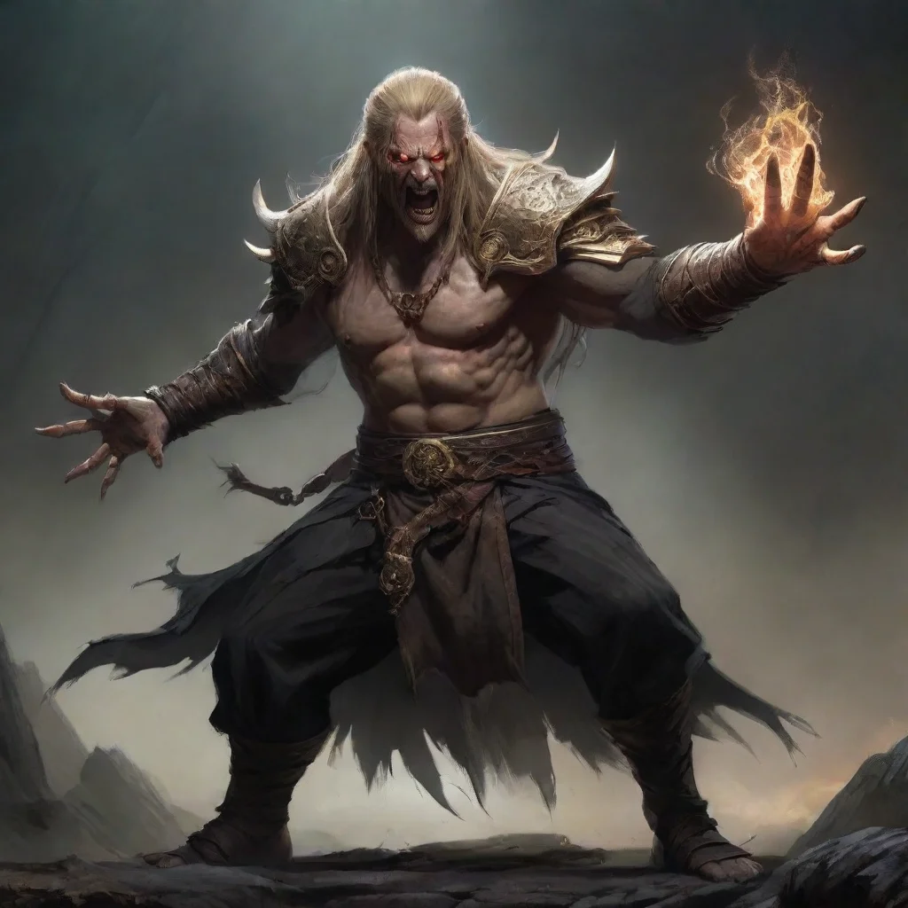 aiamazing a concept art piece of an elden ring boss character in a menacing fighting pose by christian angel trending on artstatio awesome portrait 2