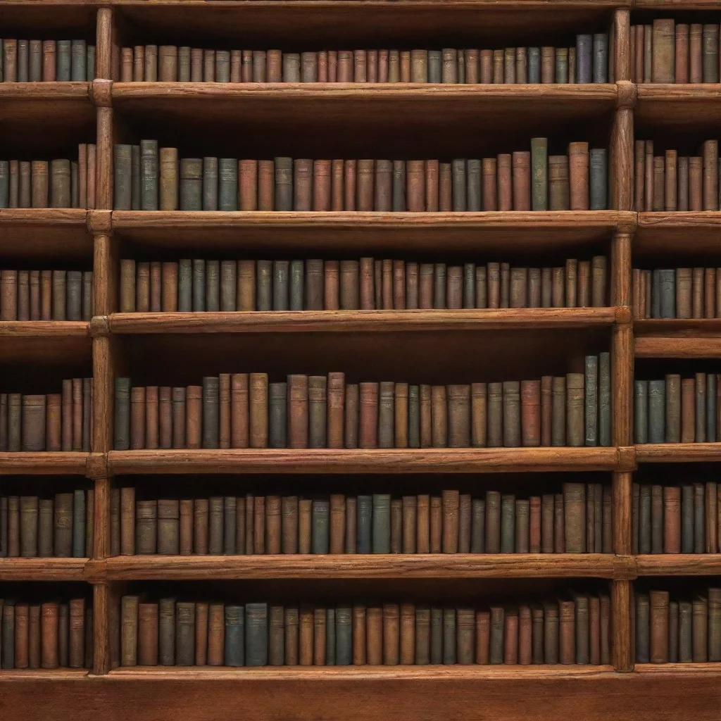aiamazing a detailed hd art of a bookshelf awesome portrait 2