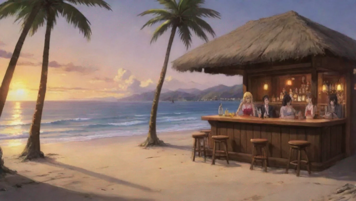 aiamazing a few anime cartoon men and women are at the bar awesome portrait 2